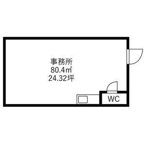 第三ふくとくビル 2F東号室 間取り図