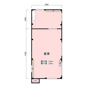 北屋敷倉庫B 間取り図
