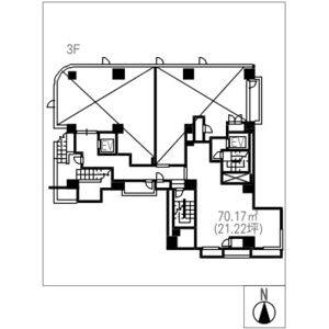 御園糸ビル 3階H号室 間取り図