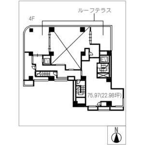 御園糸ビル 4階J号室 間取り図