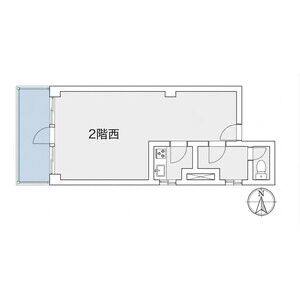セイワSTビル 2階西号室 間取り図