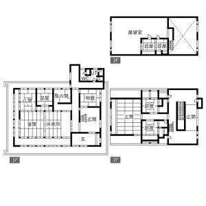 白雲閣貸店舗 号室 間取り図