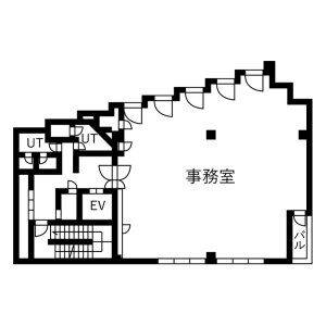 協和名駅ビル 4階号室 間取り図