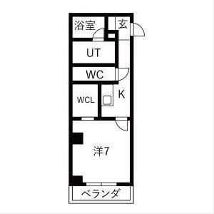 ライフワンビル 202　事業用号室 間取り図