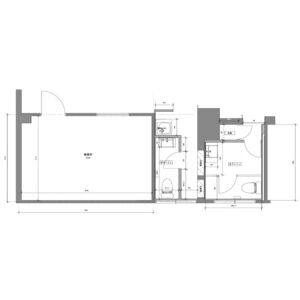 日善ビル 2C号室 間取り図
