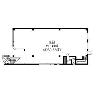 カトレアビル 1階号室 間取り図
