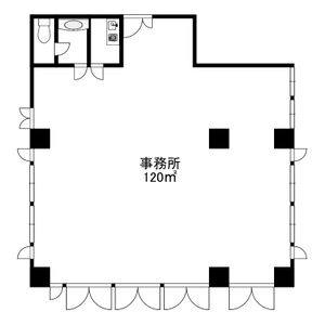 第二東昭ビル 2A号室 間取り図