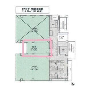 DENCITY　CROSS　SITE　オフィス6階 B号室 間取り図