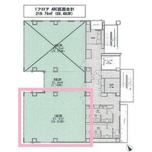 DENCITY　CROSS　SITE　オフィス6階 C号室 間取り図