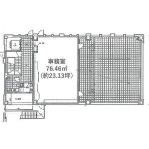 フリーダムビル 6階号室 間取り図