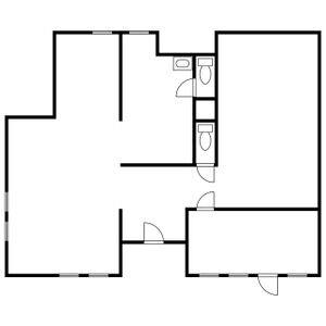 グリーンサイドヨシタカB 1階店舗2号室 間取り図