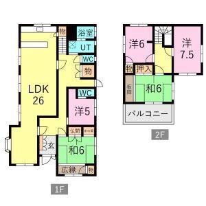 桑名市大山田4丁目15-7 間取り図