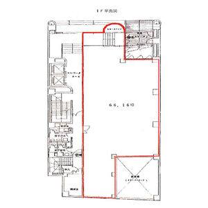 名駅ビル 1階号室 間取り図