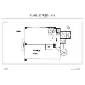 ファミール富士見 911(賃料値下げしました)号室 間取り図