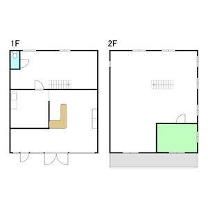下市場貸店舗 号室 間取り図