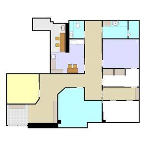 朝日町　高見ビル 1F　A号室 間取り図