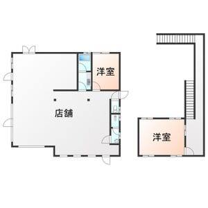 四日市市鹿間町 店舗 間取り図