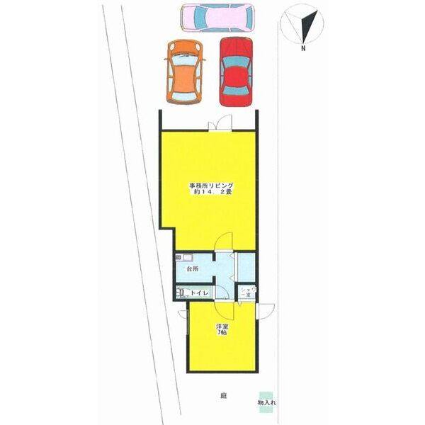 東神の倉店舗付住宅 号室 間取り図