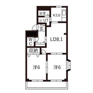 アメニティ一光 間取り図