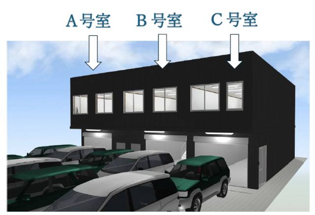あま市坂牧坂塩 倉庫付き事務所 C号室 外観