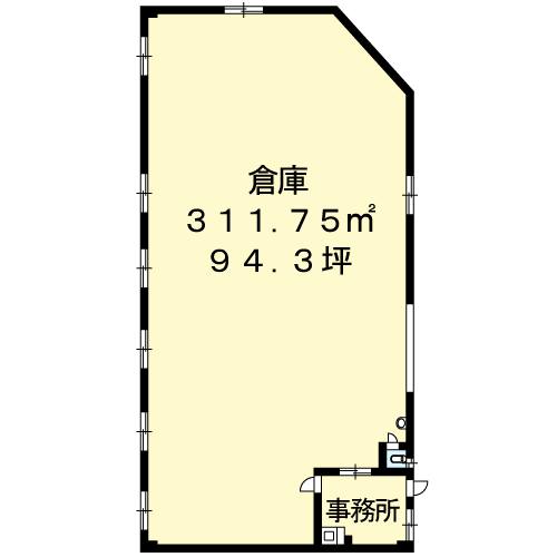 山出倉庫（南）Ｂ 間取り図