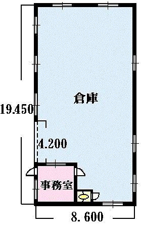 中萱津倉庫Ｍ 間取り図