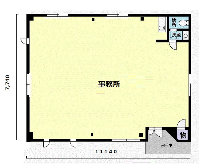 阿久比町阿久比事務所 間取り図