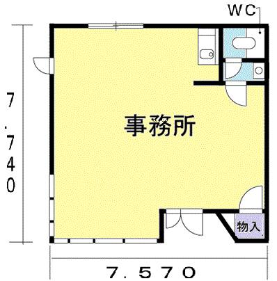 広川町７丁目事務所 間取り図