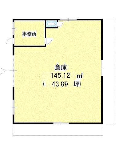 住吉２丁目倉庫　Ｃ棟 間取り図