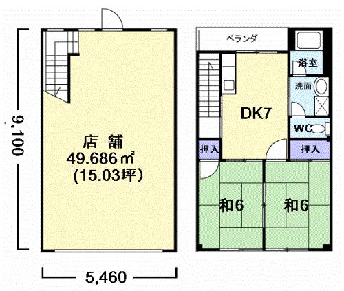 柱一番町１７住居付店舗Ｂ 写真1
