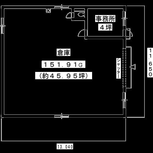 日永西４丁目倉庫（４） 間取り図